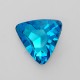 riv-218 Риволи стеклянные треугольник (голубой, 23 х 23 мм)
