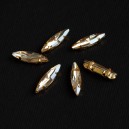 riv-629 Риволи маркиз в цапах (4 х 15 мм) золото