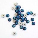 paisteklo- 013 Пайетки хрустальные (синий металлик 5 мм, 10 штук)