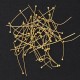 FUR-0085 Гвоздики с шариком (золото) (3 см)
