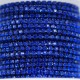 FUR-0161 Цепь синяя с синими камушками (хрусталики 2 мм) 10 см