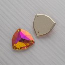 riv-473 Пришивные стеклянные камни (розово-оранжевый АВ, 22 х 22 мм)