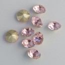 riv-945 Риволи (шатоны) стеклянные круглые (розовые, 10 мм)