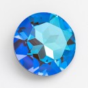 riv-1132 Риволи стеклянные круглые лаковые АВ К9 (голубой, 27 мм)