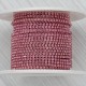 FUR-0161 Цепь розовая с розовыми камушками (хрусталики 1,5 мм) 10 см