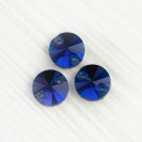 glass-094 Пришивні скляні камені (блакитний, круг, 8 мм)