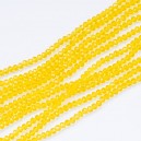 crystal-012 Намистини в низці (жовті, 4 х 3 мм)
