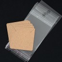 et-020 Етикетки крафт + пакетики (5х5см) (5 шт)