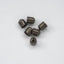 FUR-0126 Ковпачки гладкі (темна бронза) 6х7 мм 6 шт