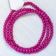 Намистини-скло-кераміка (імітація перлів, рожевий 6 мм) 1069