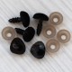 Носик оксамитовий на паличці (12х10 мм) 5 штук (чорний)
