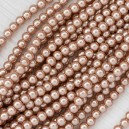 Намистини-скло-кераміка 1156 (імітація перлів, фіолетовий, 6 мм)