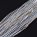 FUR-0161-100 Ланцюг під срібло з опаловими камінчиками (кришталики 2 мм)