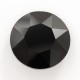 riv-0130 Риволи стеклянные круглые (черные, 27 мм)