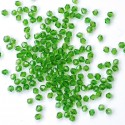 crystal-033 Намистини конусоподібні (зелені, 2-3х2-3 мм)