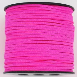 FNT-036 Замшевий шнур (яскраво-рожевий)