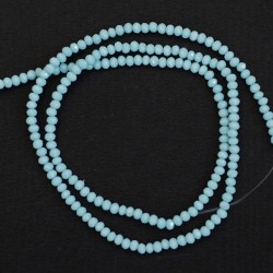 Намистини в низці (світло-блакитний, 3 х 2 мм)