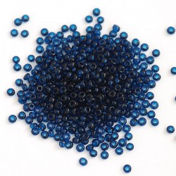 10-60100 Бісер чеський прозорий (темно-синій)