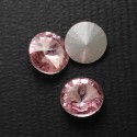 riv-937 Ріволі скляні круглі (блідо-рожеві, 18 мм)