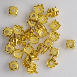 tsp-0130 Цапи для ріволі під жовте золото (8 мм, коло)