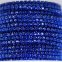 Ланцюг синій з синіми стразами (1,5 мм) 10 см