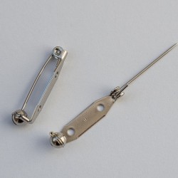 FUR-0059-1013 Булавка для брошки із закруткою, сталь (Японія) 3,5 см