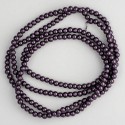 Намистини-скло-кераміка 1162 (імітація перлів, сіро-фіолетовий, 4 мм)