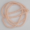 Намистини-скло-кераміка 1060 (імітація перлів, персиковий, 3 мм)