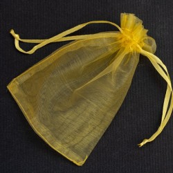 tara-0183 Пакетик подарунковий (органза) 12х9 см (жовтий)