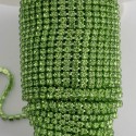 Ланцюг салатовий з салатовим камінчиками (кришталики 1,5 мм) 10 см
