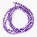 Намистини-скло-кераміка 1156 (імітація перлів, лавандовий, 3 мм)