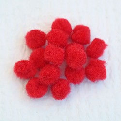 pom-08 Помпони червоні (2 см)