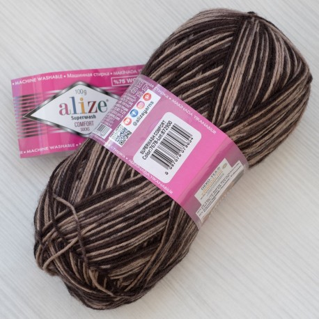 Superwash (Пряжа Alize), Comfort Socks - колір 21