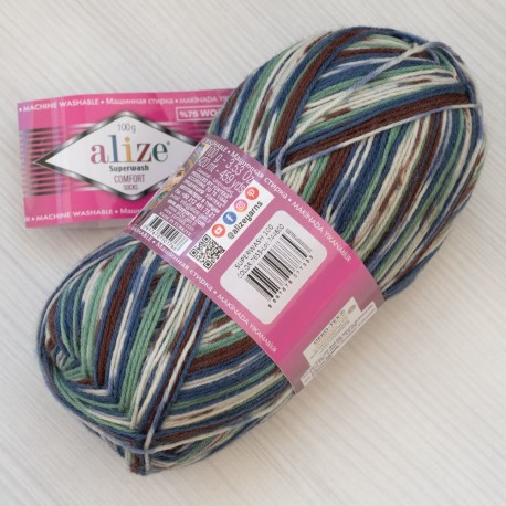 Superwash (Пряжа Alize), Comfort Socks - колір 21