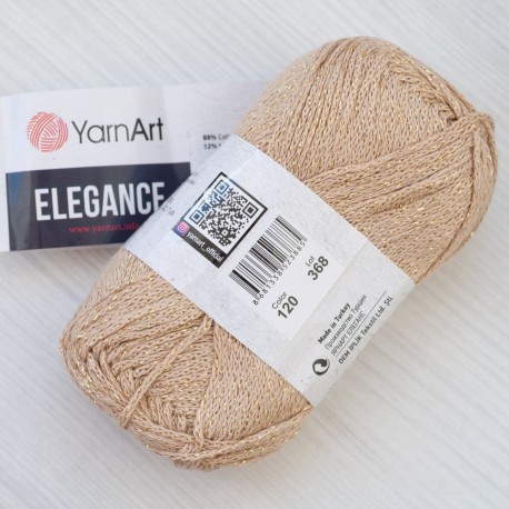 Elegance (Пряжа Yarn Art) з металіком, колір 121