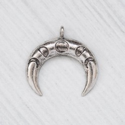 Підвіска Лунниця з малюнком, сталь