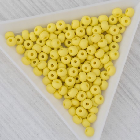 6 - 22m01 Бісер чеський (великий бісер) жовтий