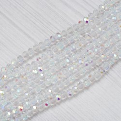 crystal-012 Намистини в низці (прозорі АВ, 5 х 6 мм)