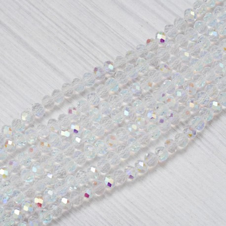 crystal-012 Намистини в низці (прозорі АВ, 5 х 6 мм)