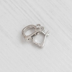 Бейл маленький без страз (колір сталь) 14К