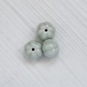 buslis-0107 Намистина керамічна у вигляді гарбузика (блідо-м,ятний)
