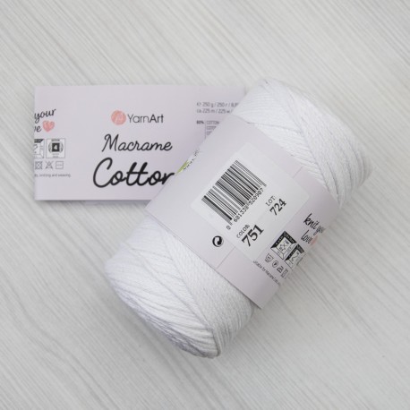 Macrame cotton (Пряжа YarnArt) колір 751