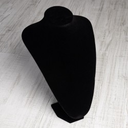 Підставка під прикраси (Шия чорна, оксамитова, 21х16 см)