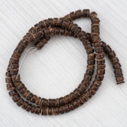 Кокос темно-коричневий, ронделі (8 мм)
