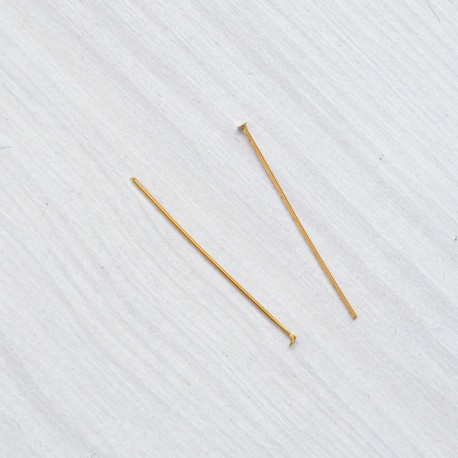 Піни нержавійка (40 мм) 2шт, золото