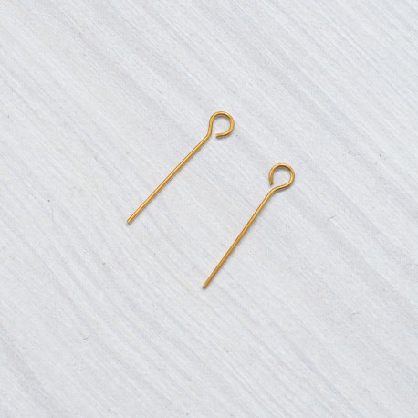 Булавки, нержавійка (40 мм) 2 шт, золото