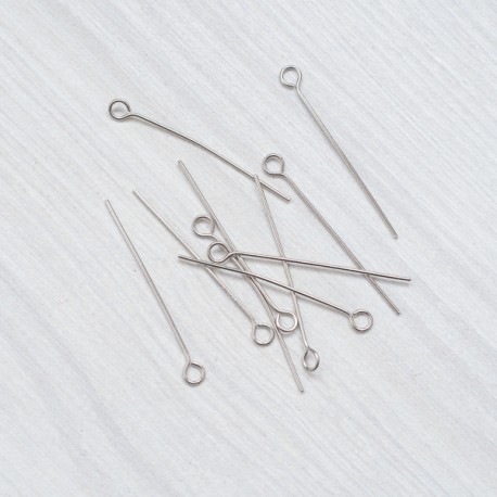 Булавки, нержавійка (30 мм) 10шт, сталь