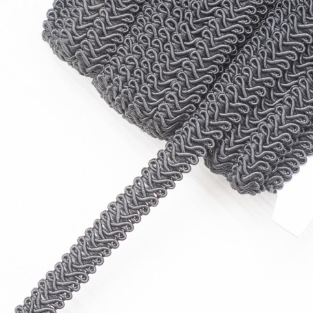 Тасьма декоративна чорна (12 мм)