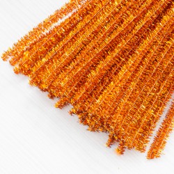 sinel-027 Cинельний дріт люрекс (оранжевий)