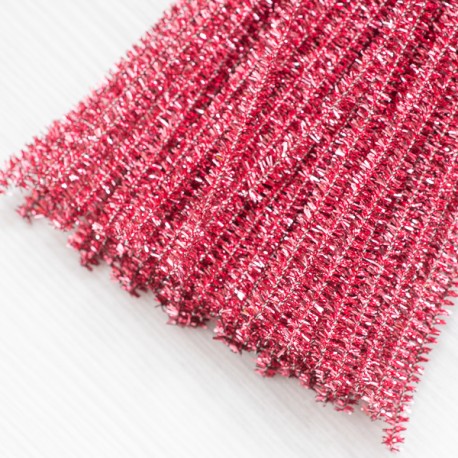 sinel-027 Cинельний дріт люрекс (малиновий)